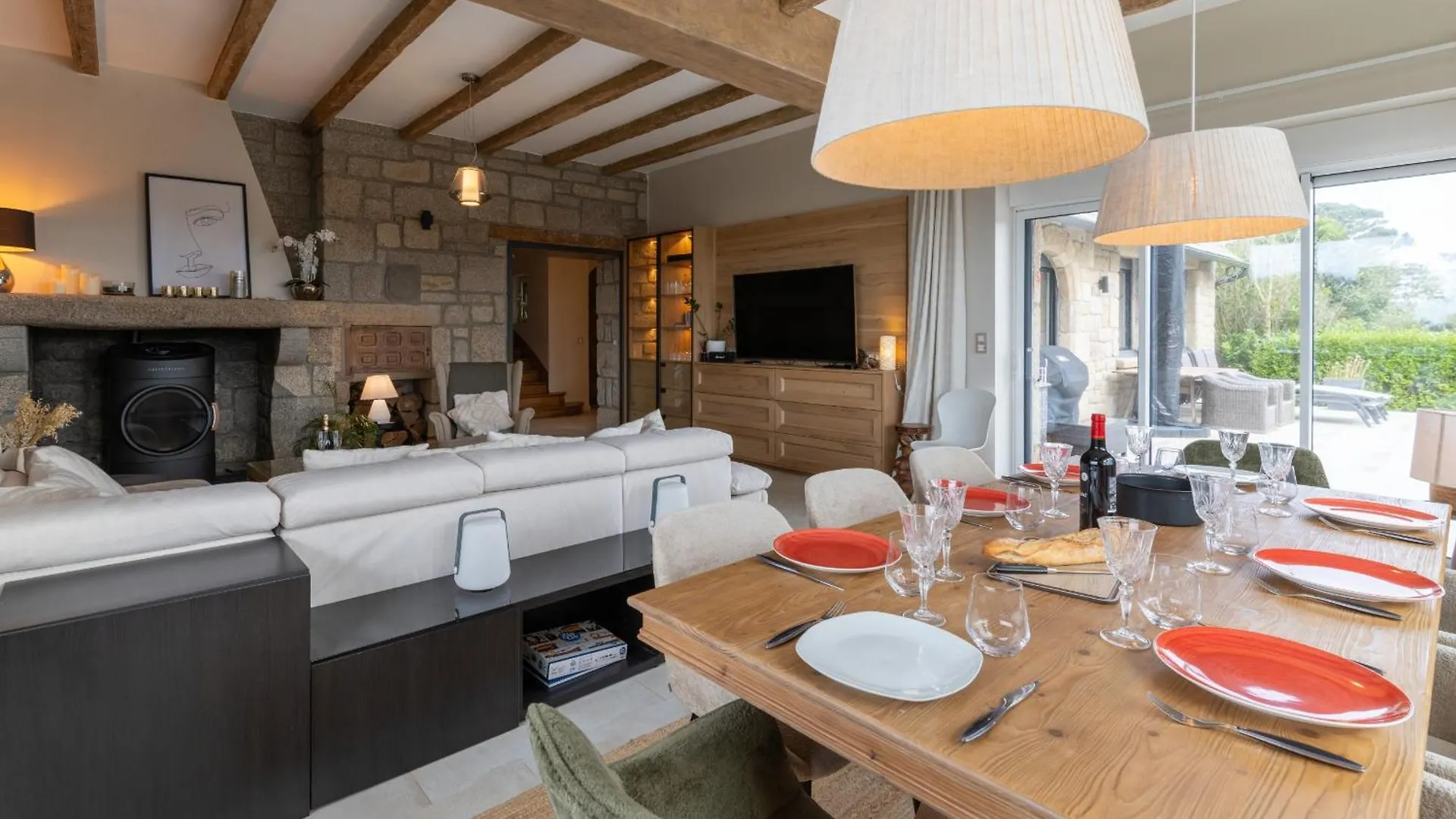 Ker Lan - Maison De Caractere Avec Spa Et Vue Mer Lanildut
